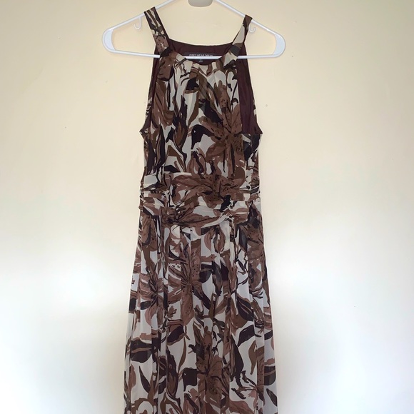 Jones Wear Dresses & Skirts - Jones Wear Dress brown & cream floral size 10